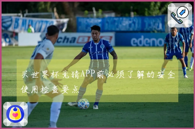 买世界杯竞猜APP前必须了解的安全使用检查要点